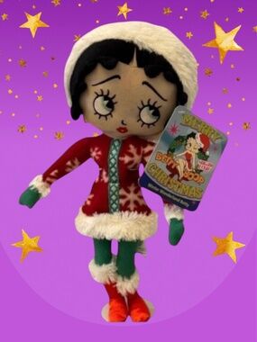 Betty Boop Holiday Winter Wonderland  Cloth Rag Doll 17”